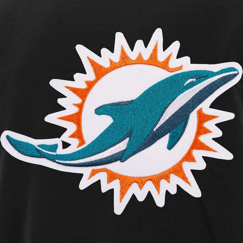 Miami Dolphins Varsity Black and White Jacket