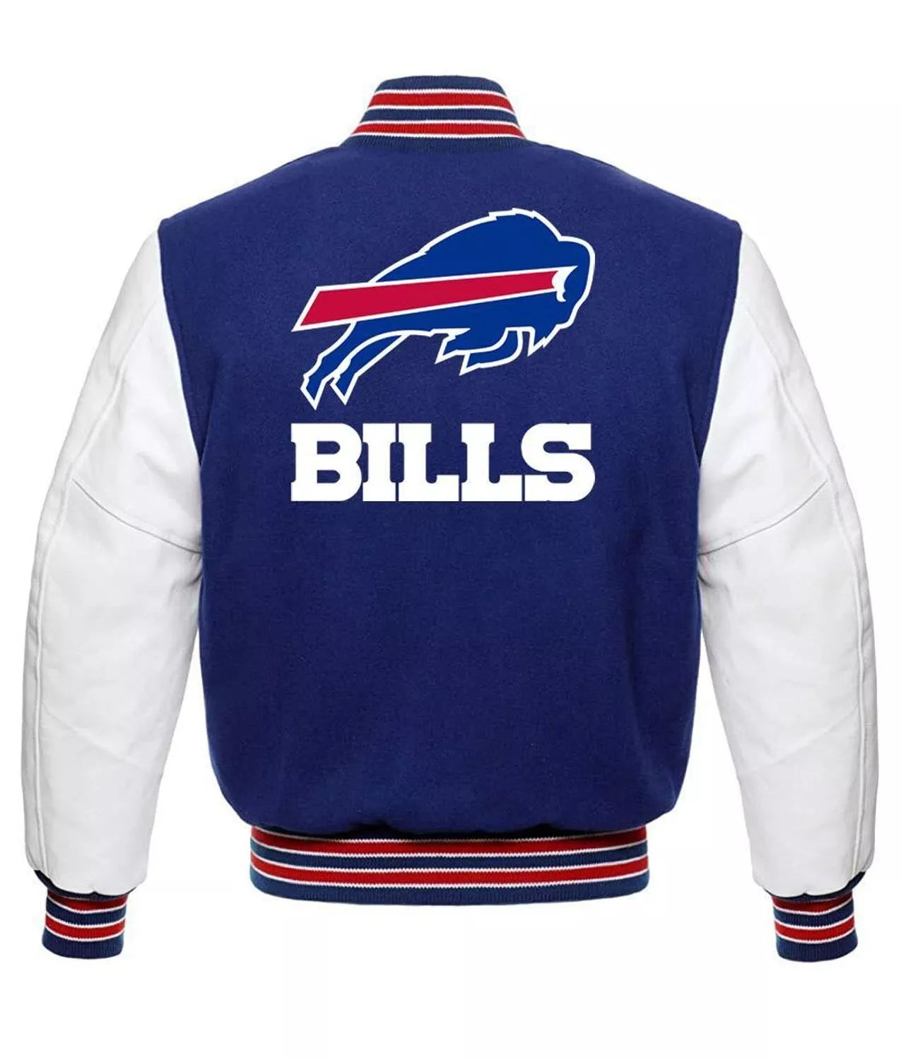 Buffalo Bills Blue and White Varsity Jacket