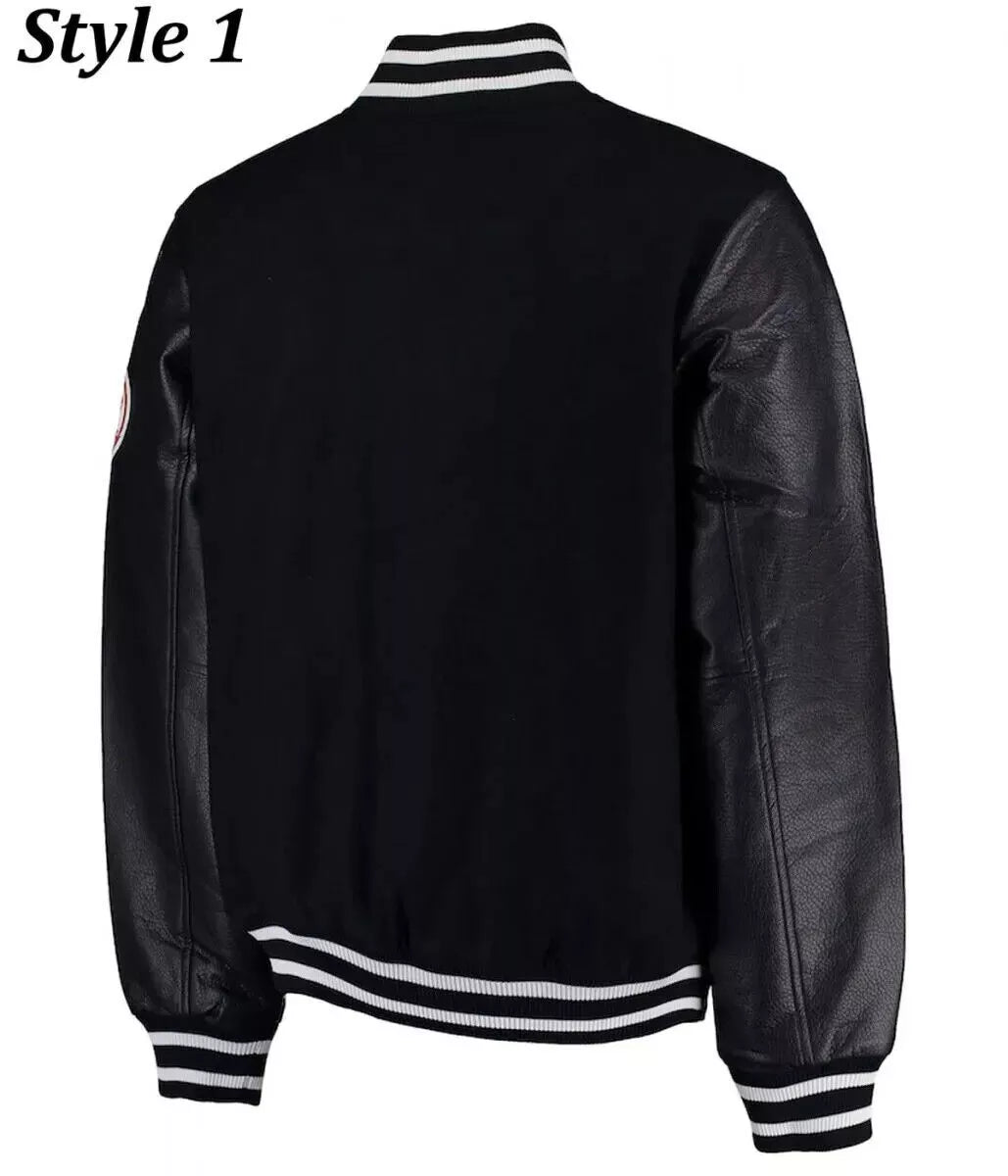 NY Yankees Men's Black Varsity satin Jacket