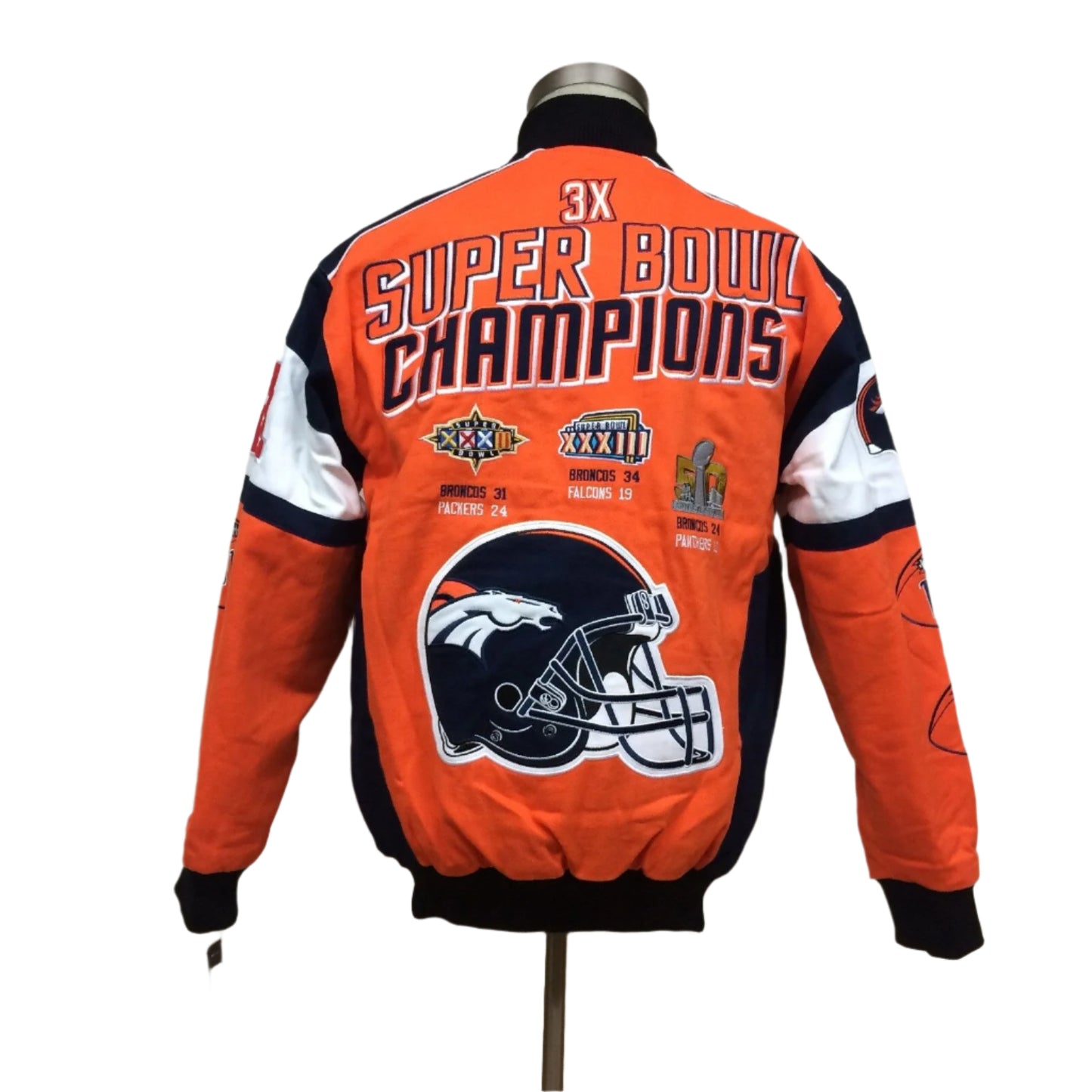 Denver Broncos 3-Time Super Bowl Champions Jacket