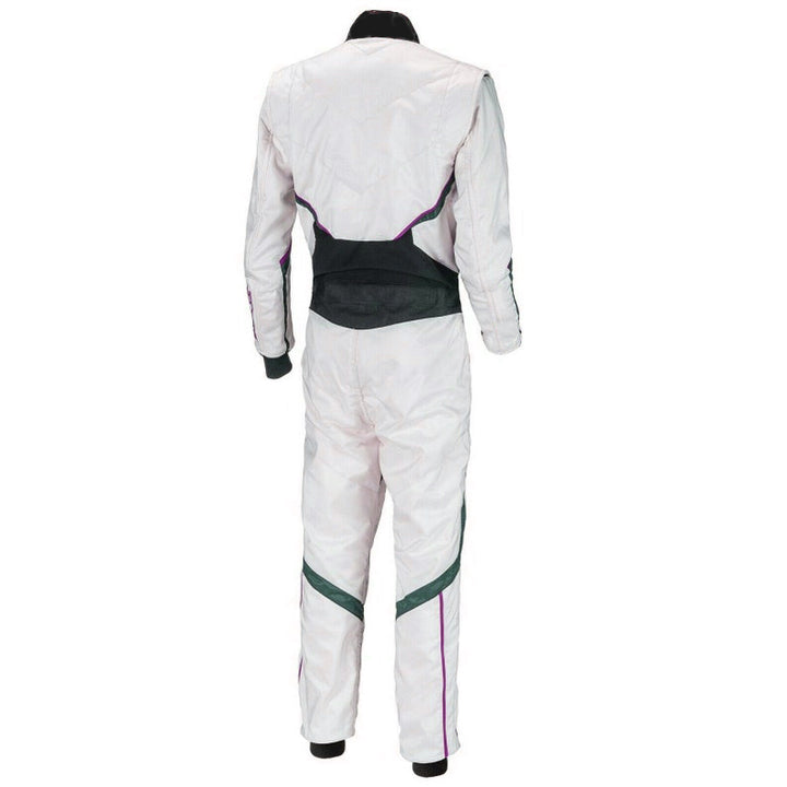 White Karting Driver Racewear