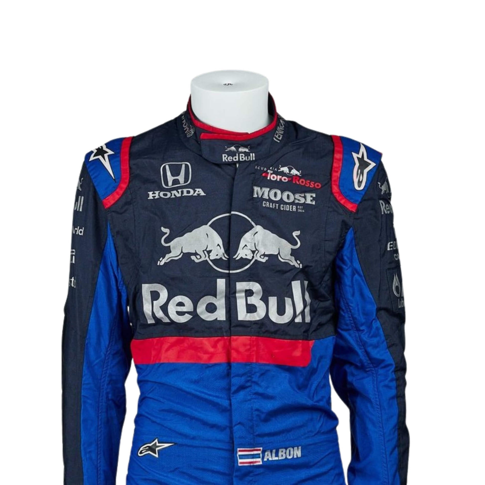 Pierre Gasly 2018 F1 suit – front close up  view showcasing race-ready style and attention to detail