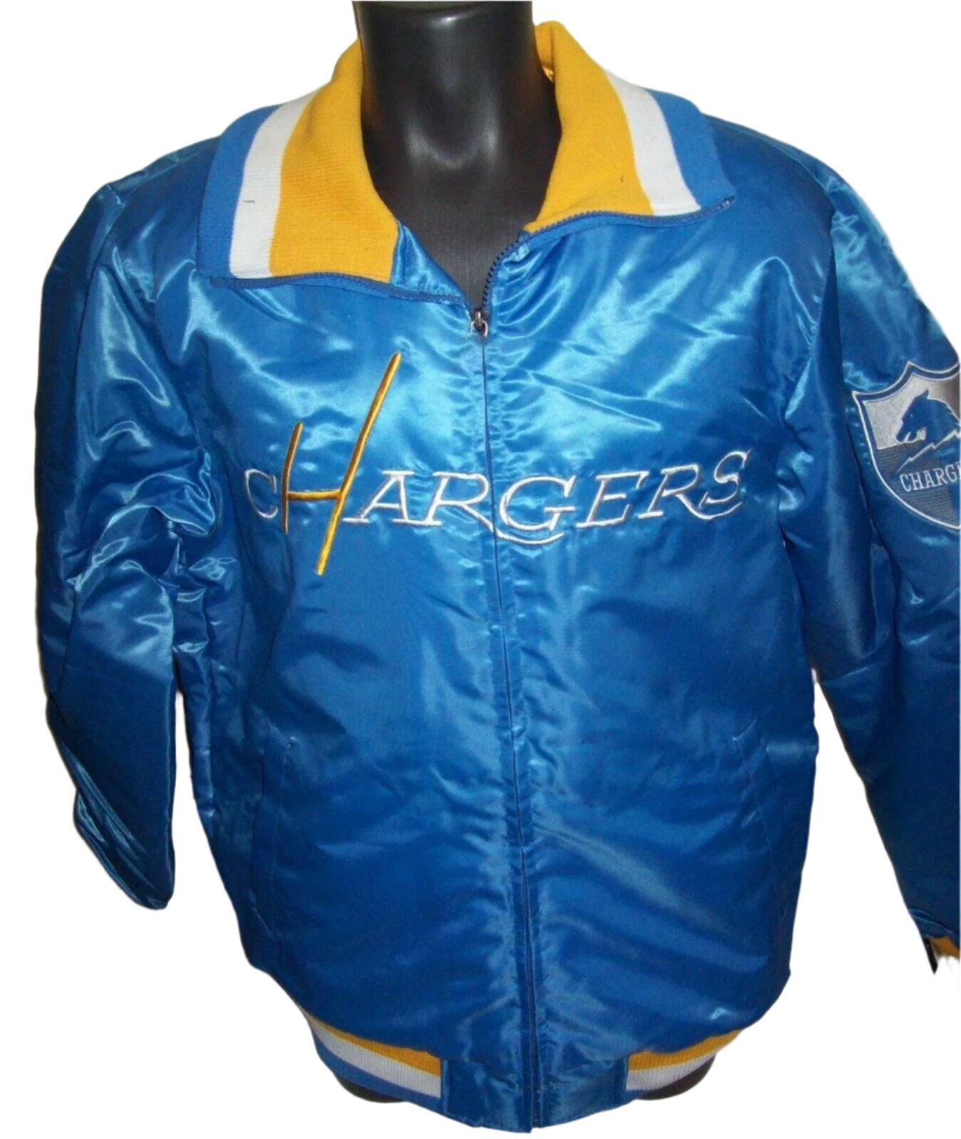 Chargers Jacket Los Angeles Starter Full Zip Jacket SKY BLUE