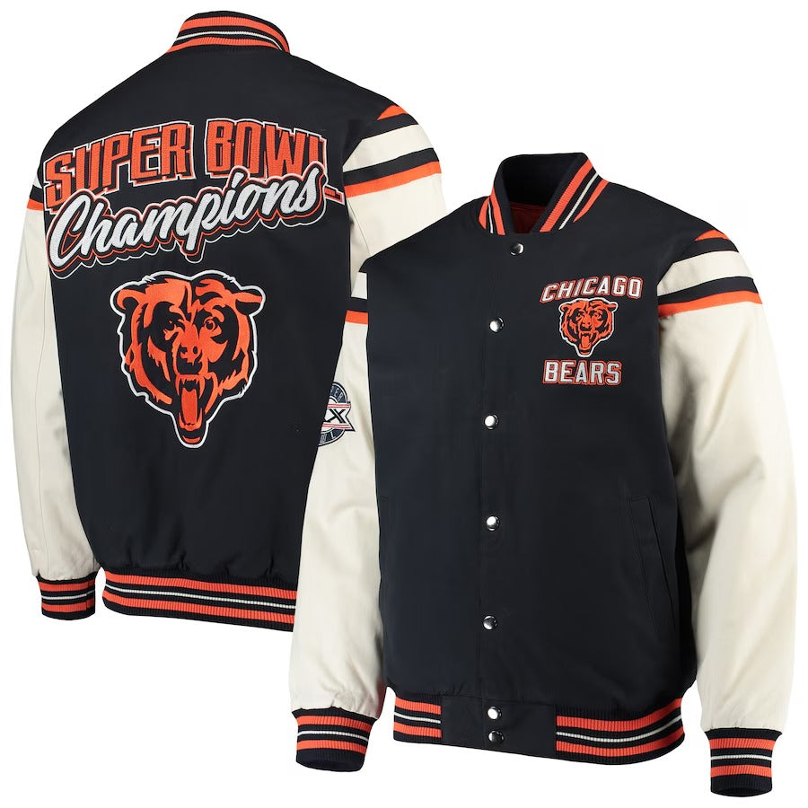 Men's Chicago Bears Full-Snap Varsity Jacket