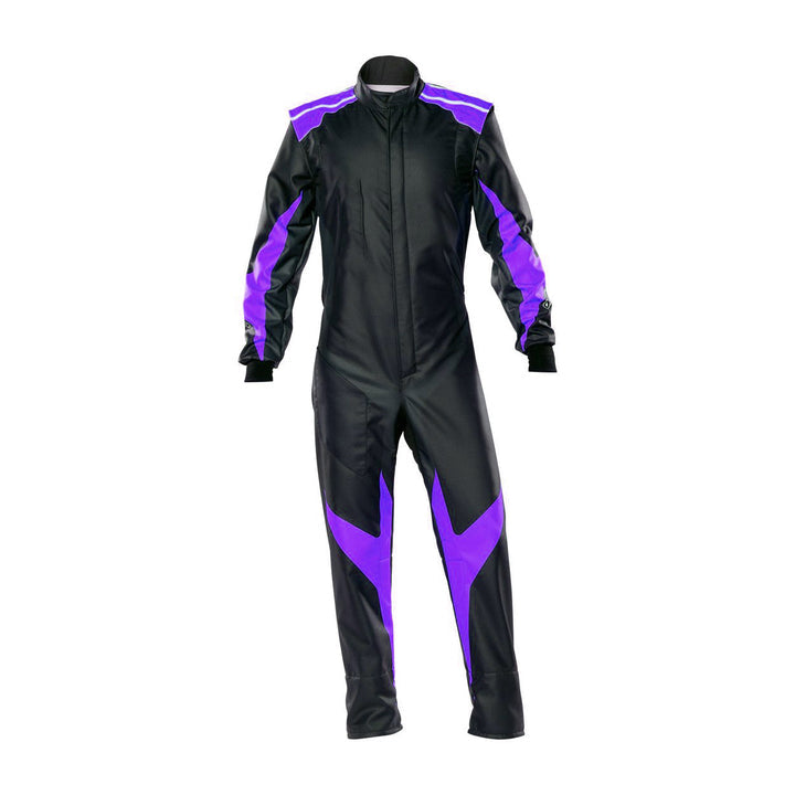 Karting Racing Driver Outfit - Black / Violet