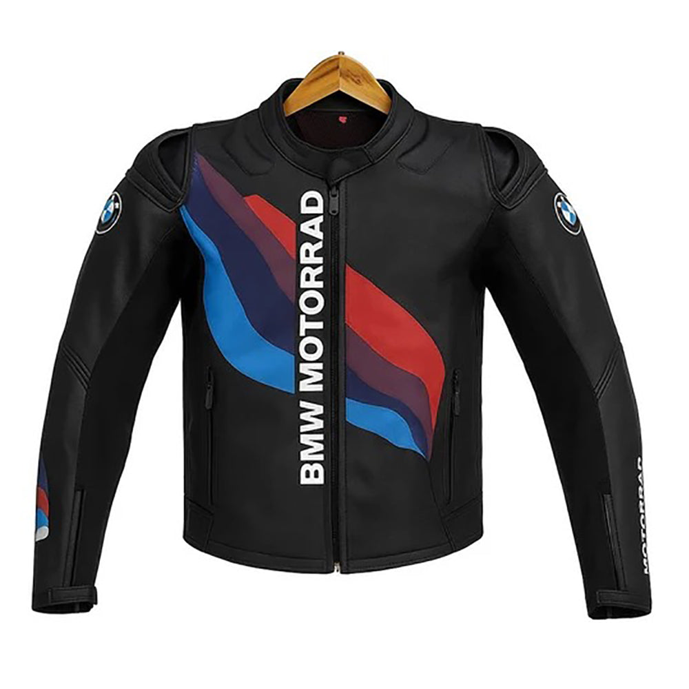 BMW Motorrad Black Motorcycle Racing Leather Jacket