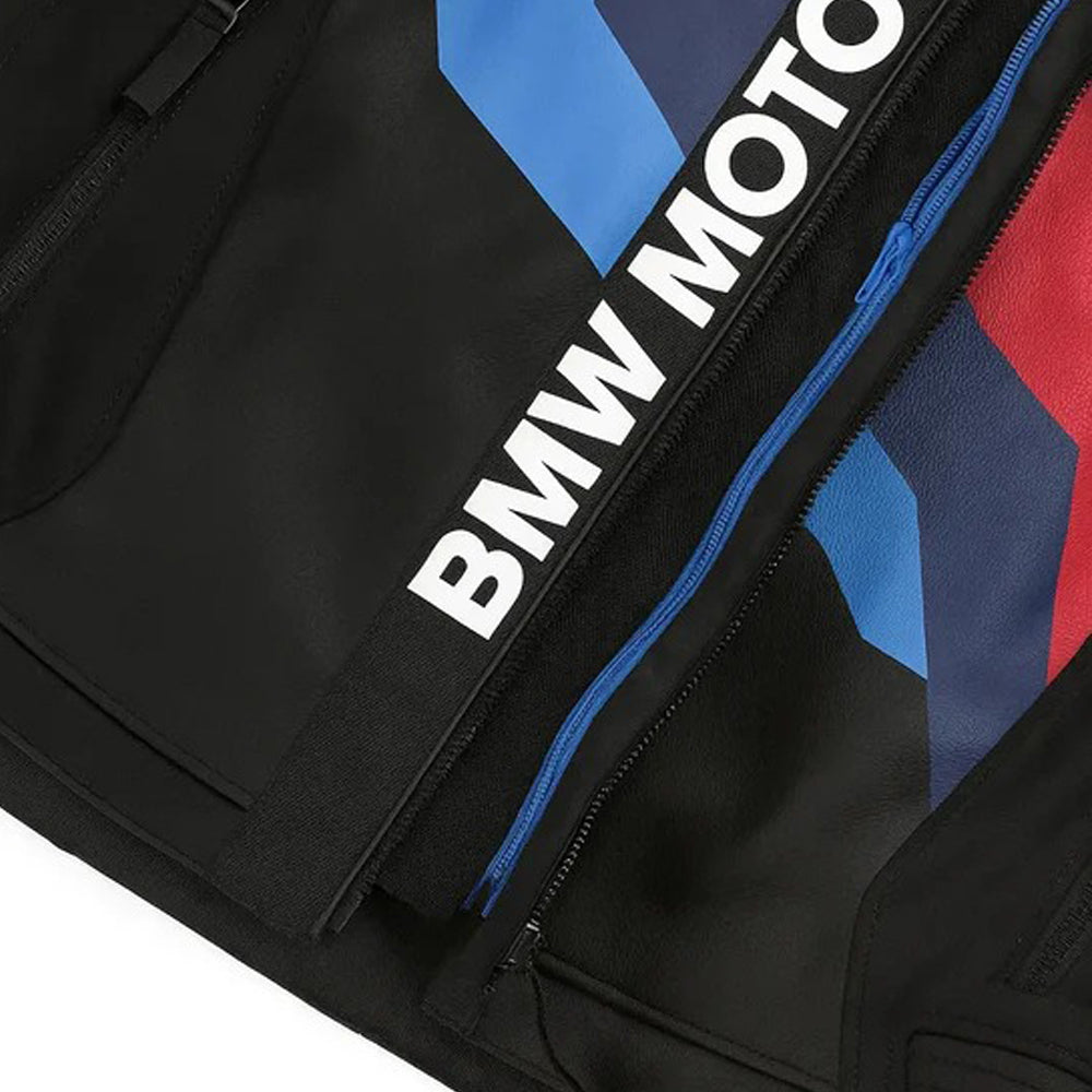 BMW Motorrad Black Motorcycle Racing Leather Jacket