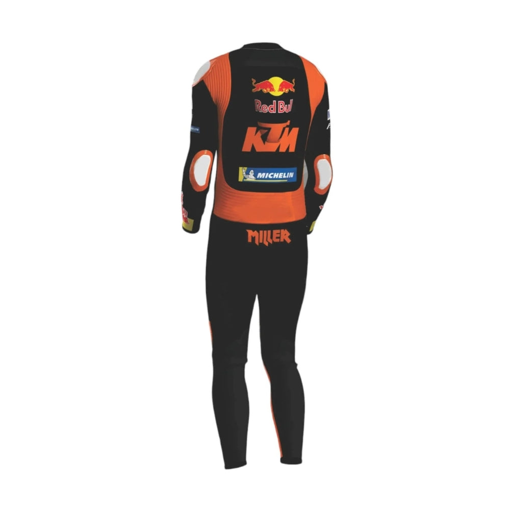 Jack Miller KTM 2024 Motorcycle Racing Suit Black and Orange