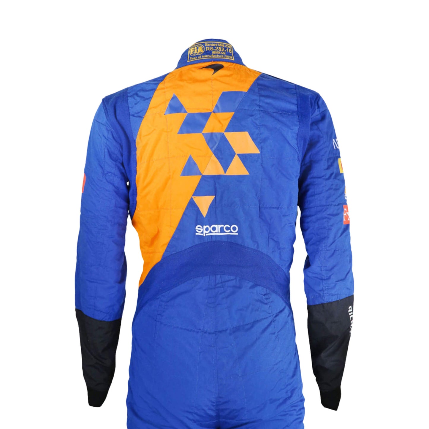 Back view of Carlos Sainz 2019 F1 racing suit in high resolution
