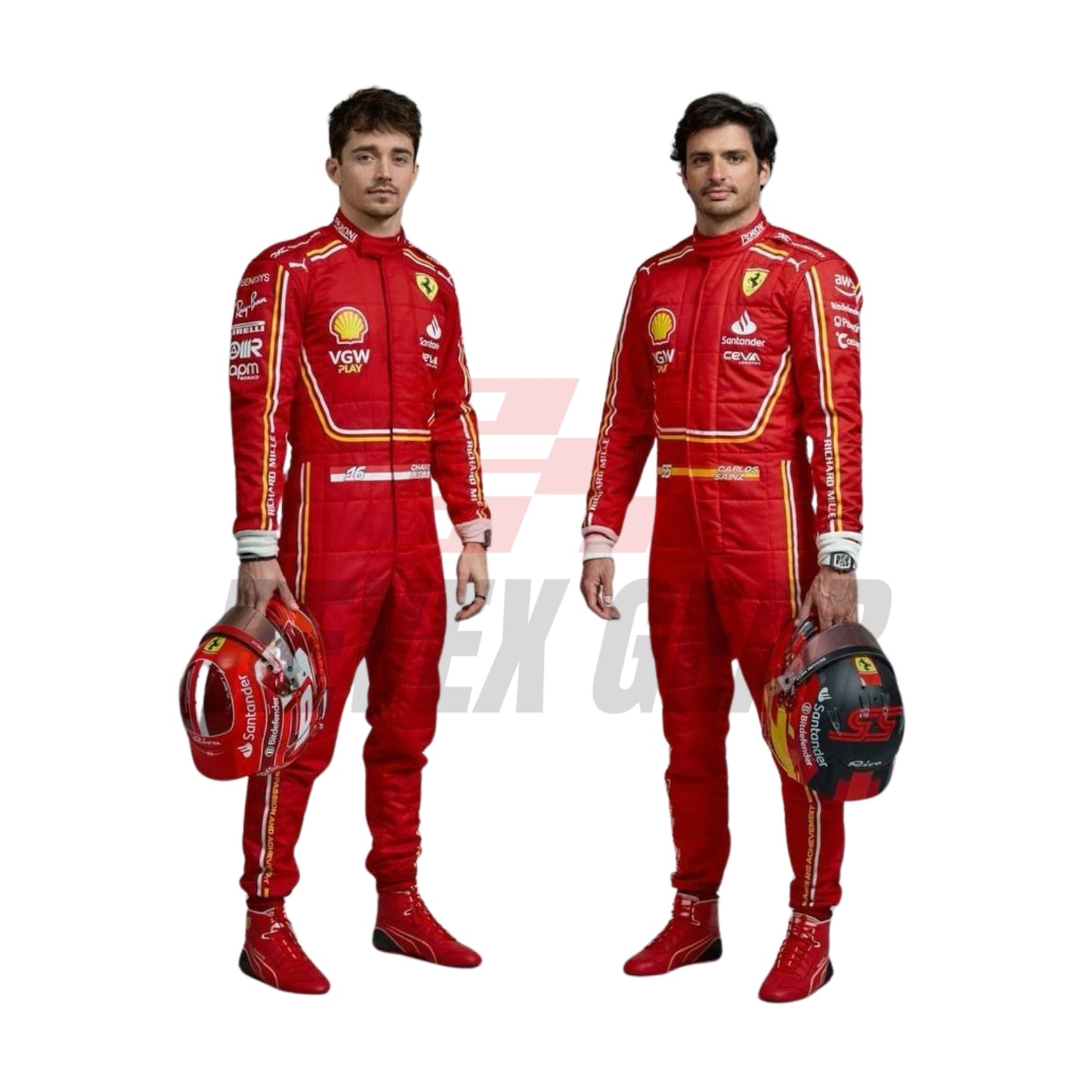 F1 Racing Costume Worn by Charles Leclerc & Carlos Sainz Jr. – 2024
