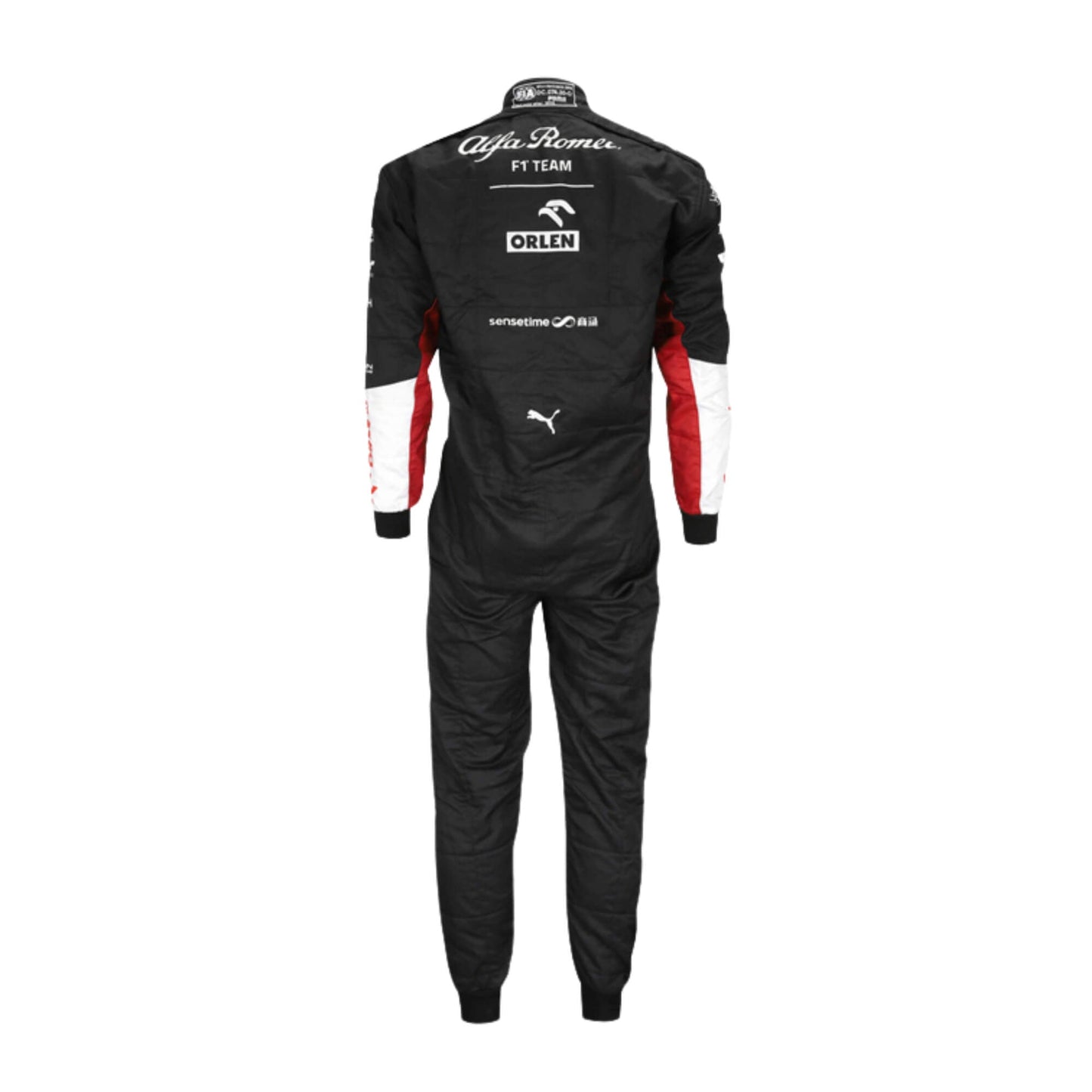 Back view of Valtteri Bottas 2020 F1 racing suit – clean and modern design with bold race-day styling, admired by Formula 1 fans and collectors.