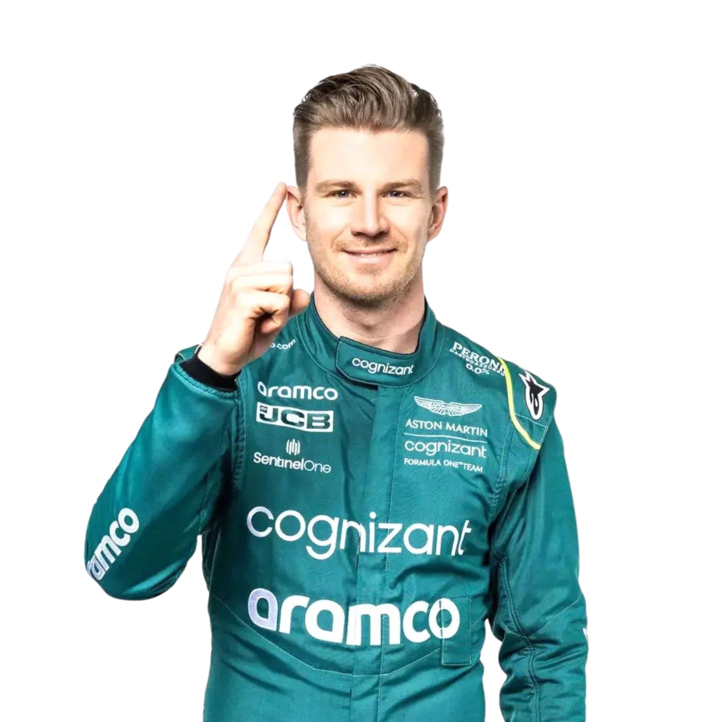 High-resolution image of Nico Hülkenberg's 2022 F1 suit