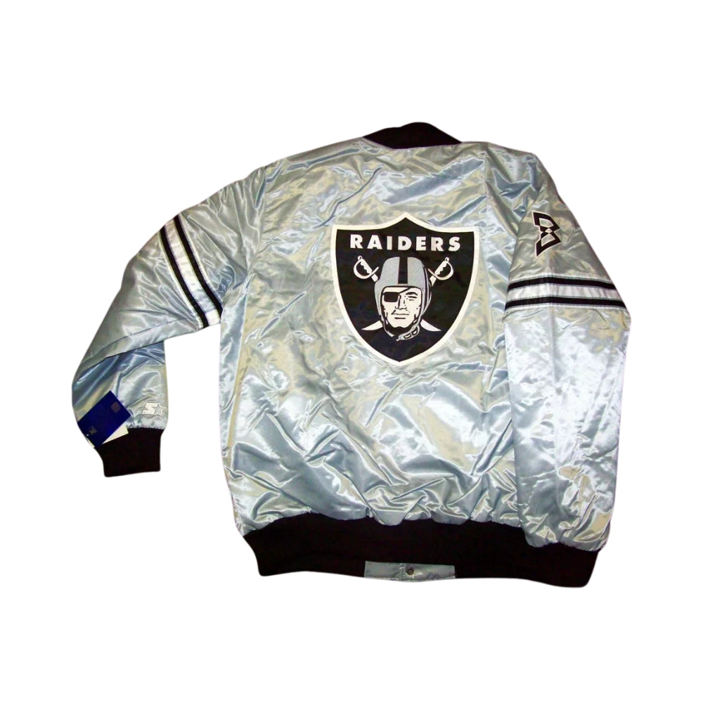 Raiders Jacket Las Vegas Starter BEASTMODE SILVER