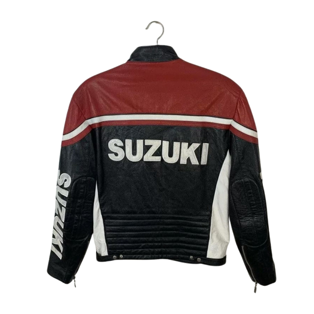 Suzuki Team Motul Motorbike Racing Leather Jacket
