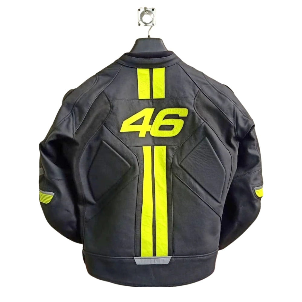 Valentino Rossi VR 46 Motorbike Leather Racing Jacket
