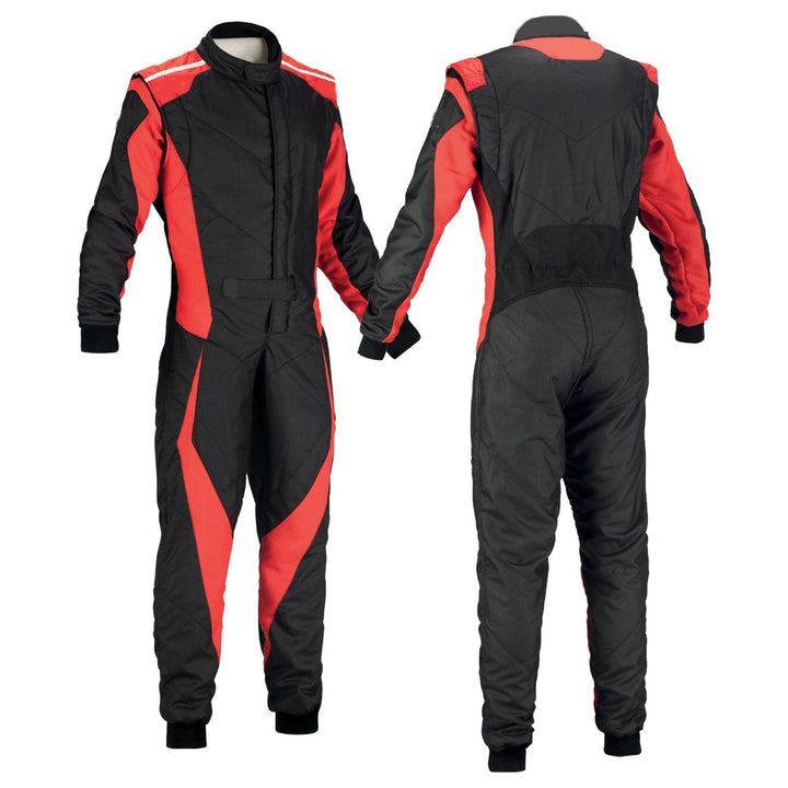 Black / Orange Go-Kart Driver Race Wear