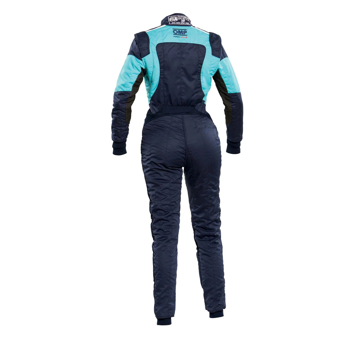 OMP FIRST ELLE Women's Black / Blue Kart Racing Suit