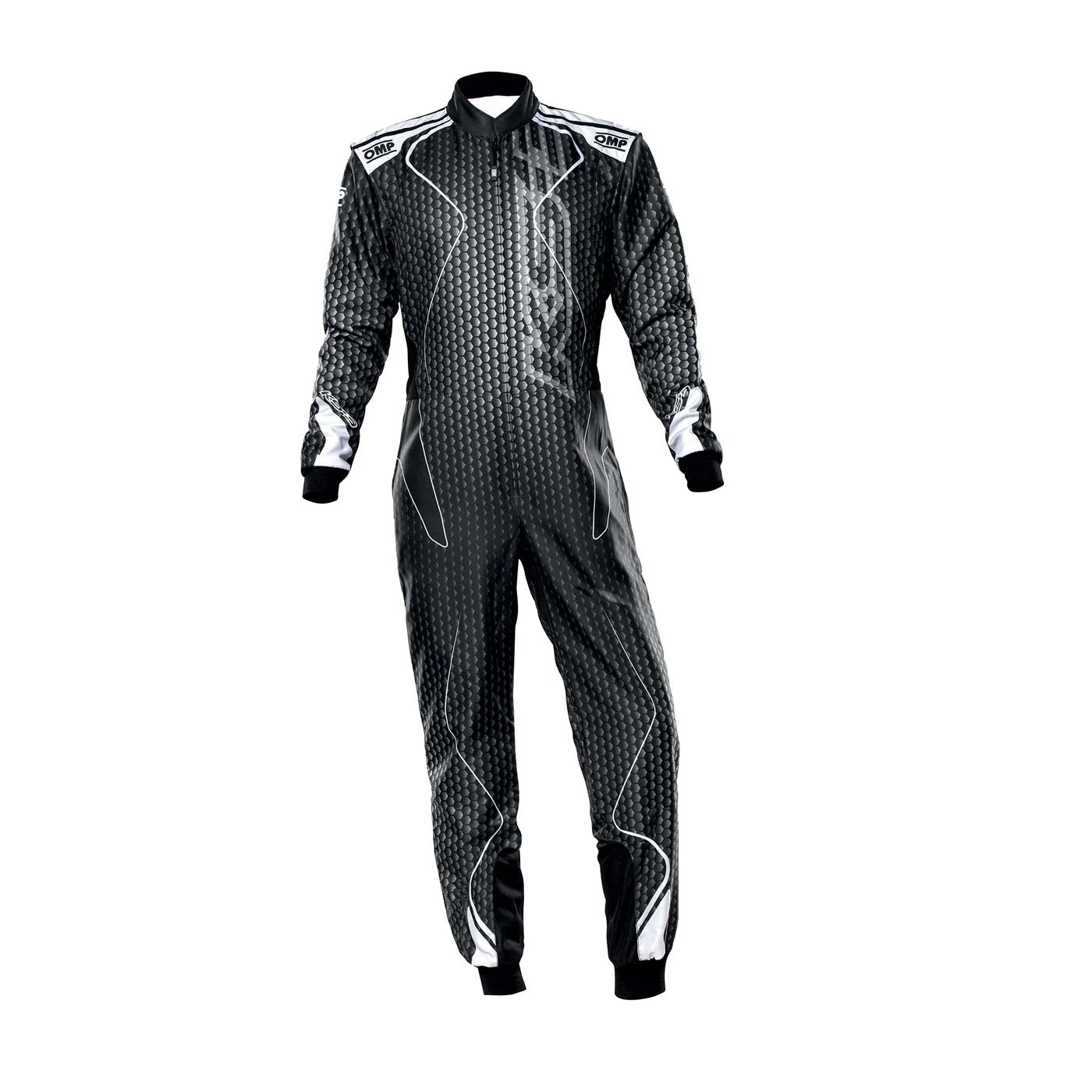 Black OMP KS-3 ART Go Kart Racing Suit