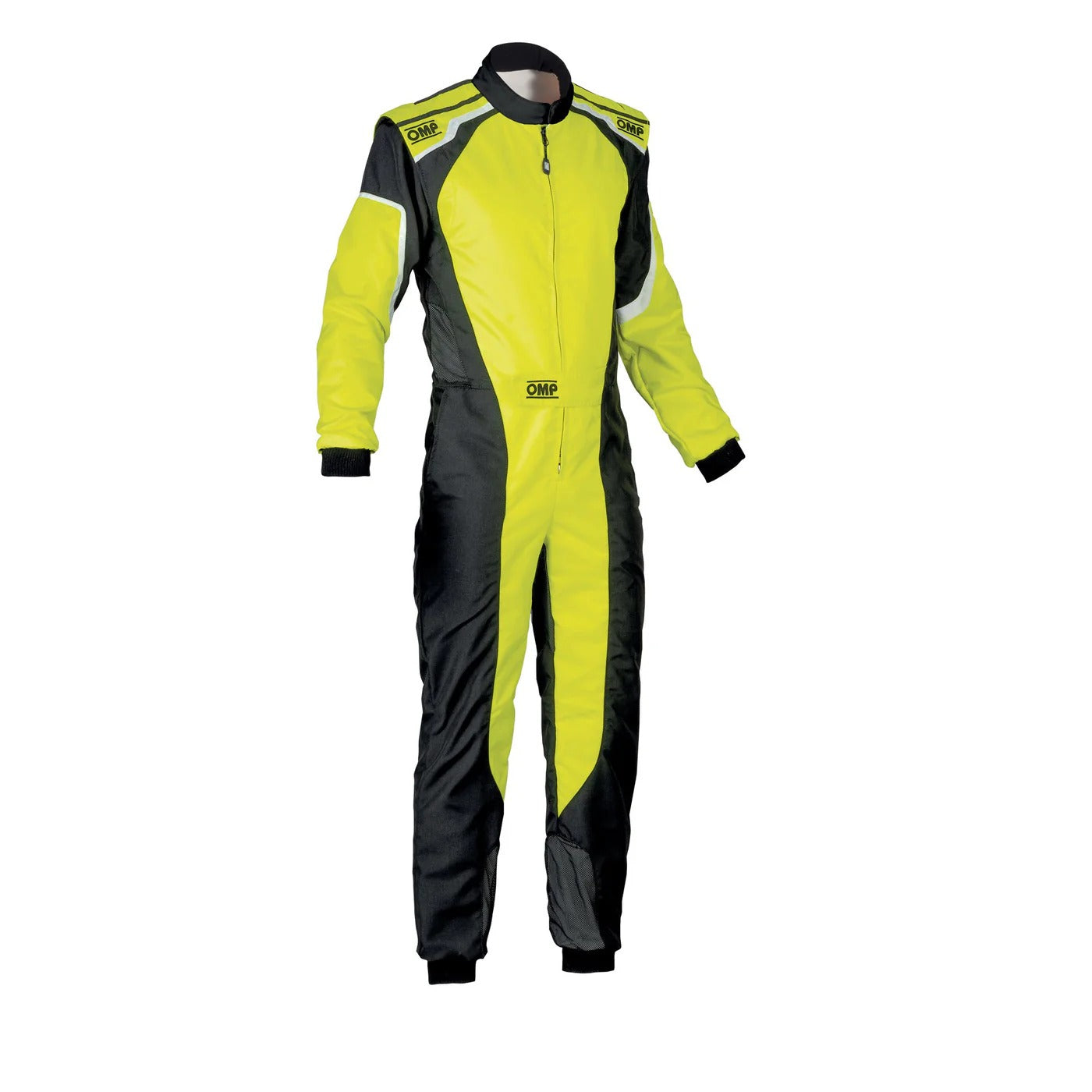 OMP KS-3 FLUO Yellow / Black Go Kart Racing Suit