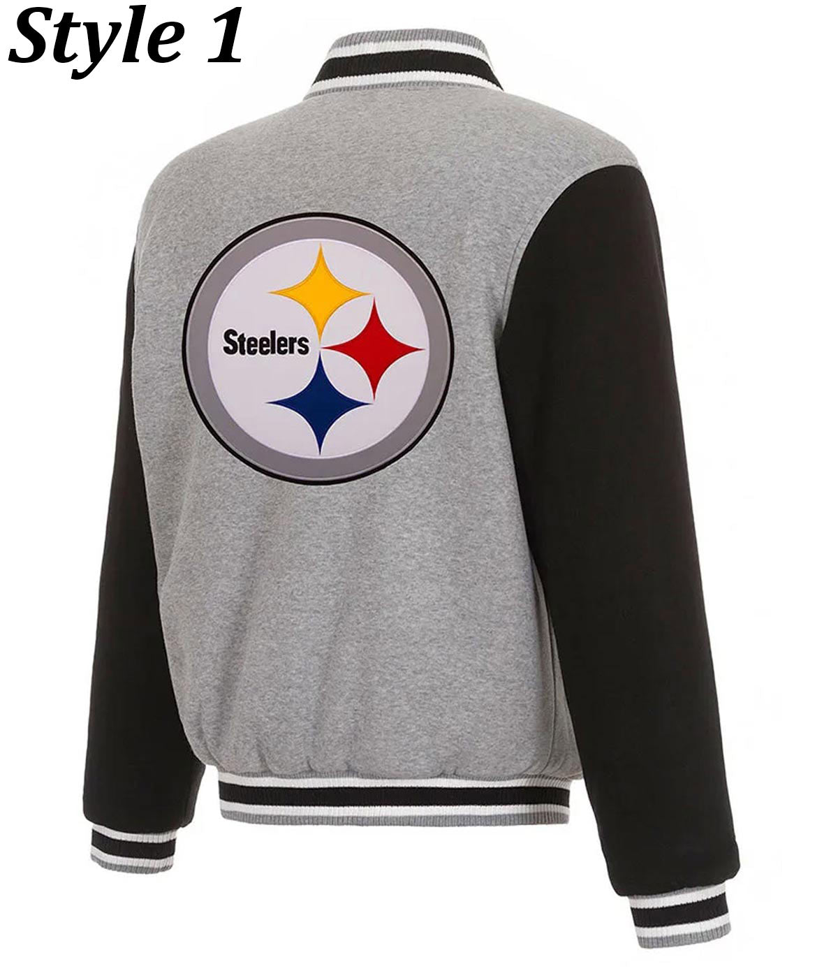 Pittsburgh Steelers Wool/Leather Varsity Jacket-02