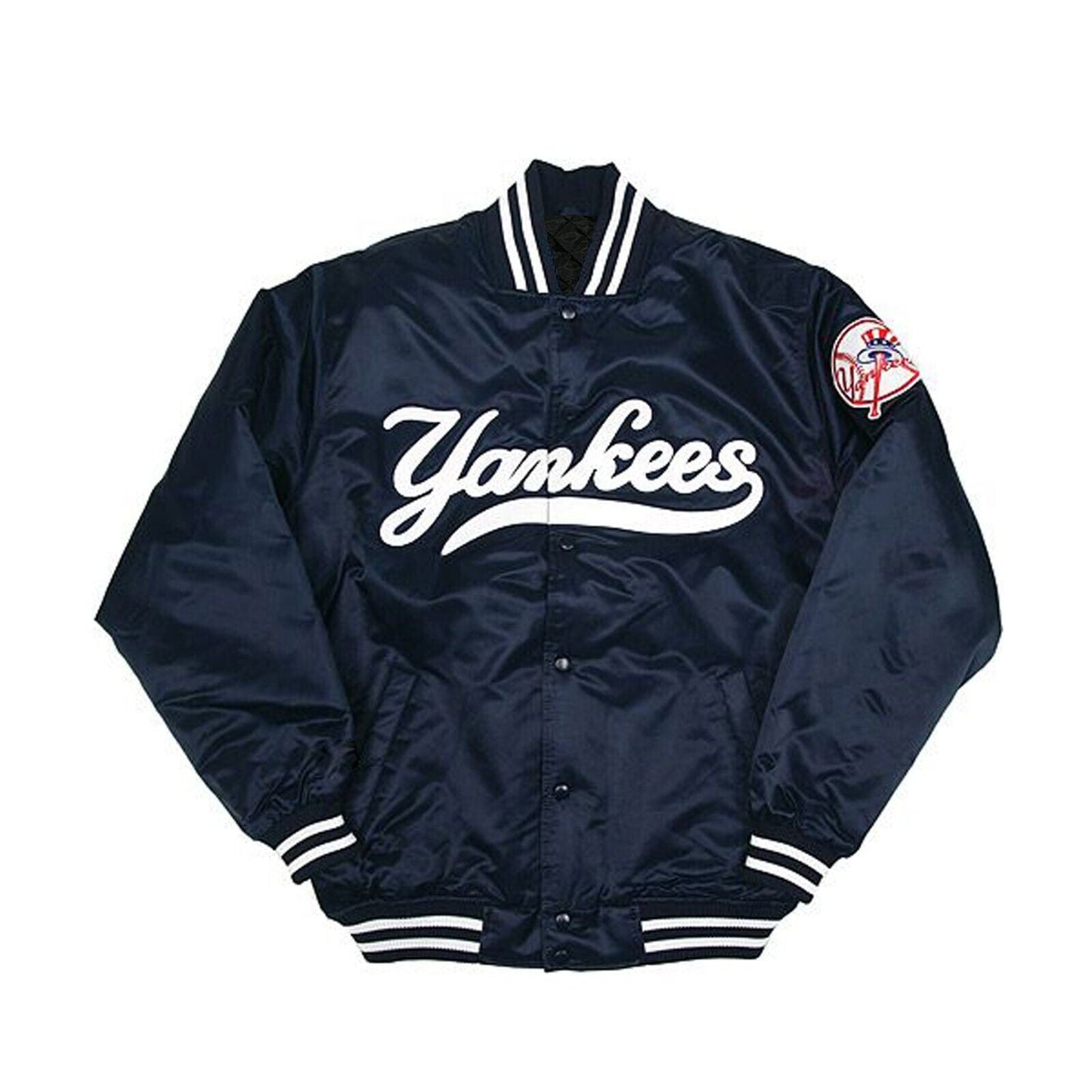 NY Yankees Vintage 90s Athletic Jacket Satin Bomber Style Varsity Jacket