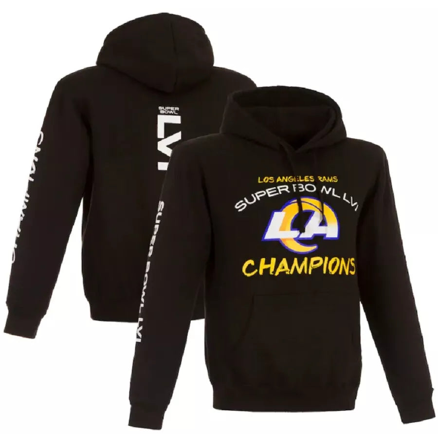 Rams JH Design Super Bowl LVI Champions Pullover Hoodie