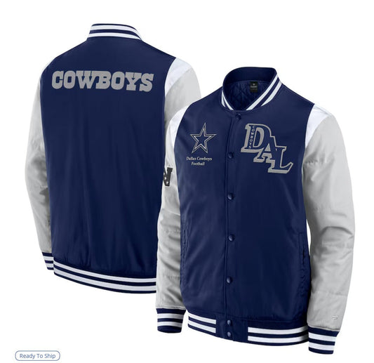 Navy Dallas Cowboys Elements Elite Full-Snap Jacket