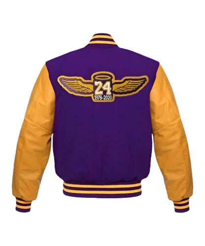 Letterman Los Angeles Lakers Blue and Yellow Varsity Jacket