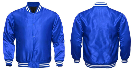 Baseball College Letterman Varsity Jacket Satin Bomber Super Quality Sports Wear-02