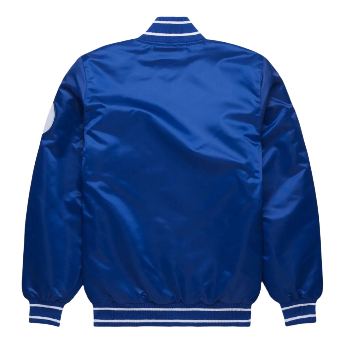 MLB Kansas City Royals Royal Blue Satin Bomber Baseball Letterman Varsity Jacket