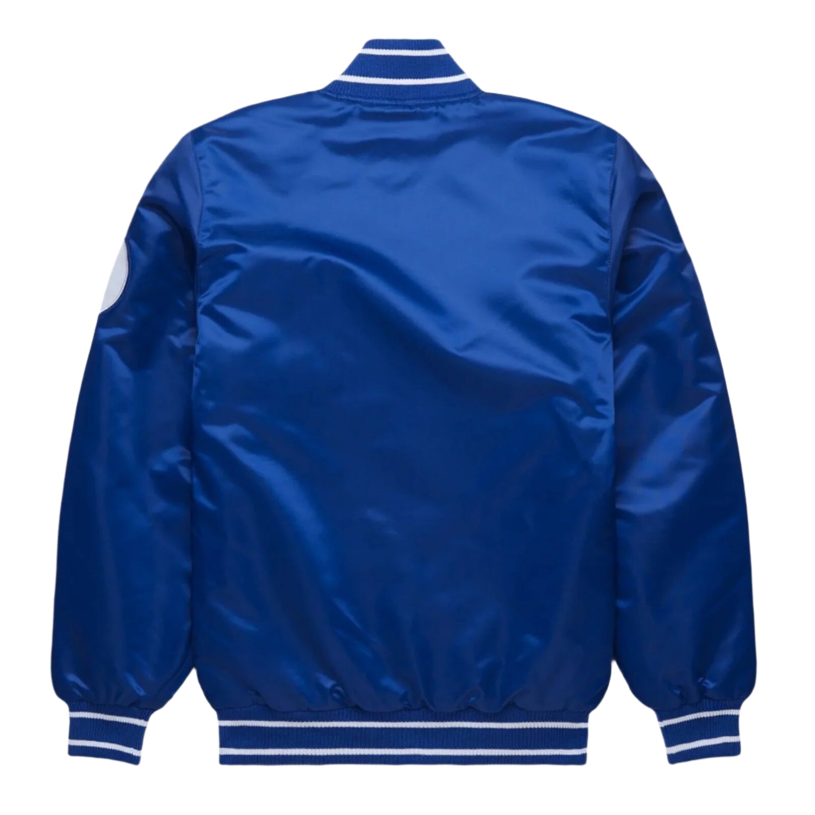 MLB Kansas City Royals Royal Blue Satin Bomber Baseball Letterman Varsity Jacket