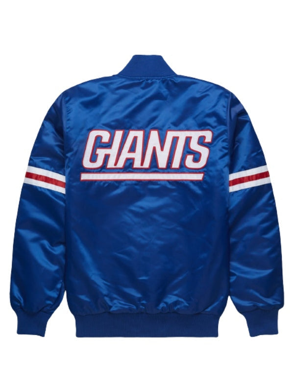 New York Giants Royal Blue Satin Jacket