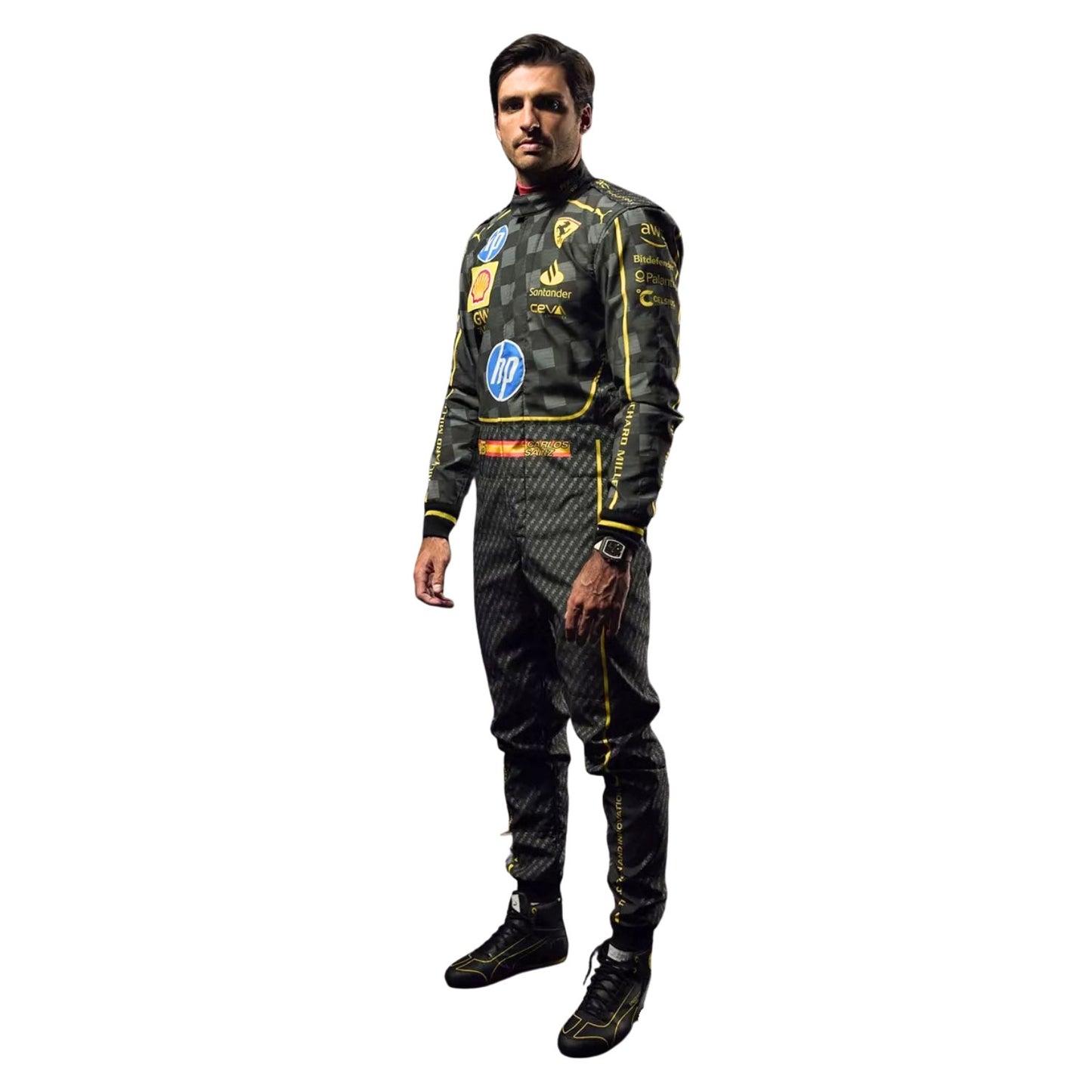 Carlos Sainz Jr 2024 HP Italy GP F1 Racing Suit Team Ferrari