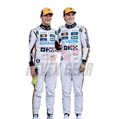 2025 F1 Racing Costume Worn by Lando Norris & Oscar Piastri - Monaco GP - RevEx Gear