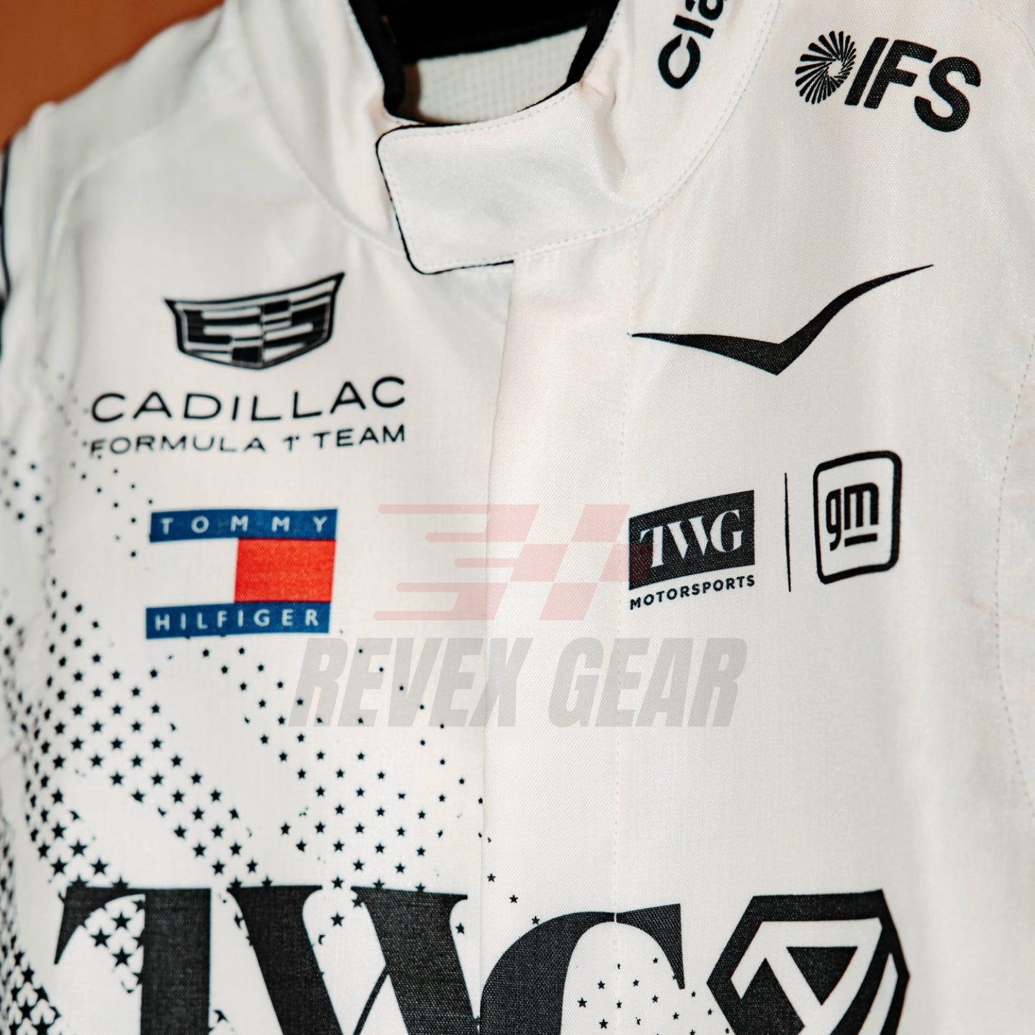 2026 F1 Racing Costume Worn By Valtteri Bottas and Sergio Perez Front Close up View - Revex Gear
