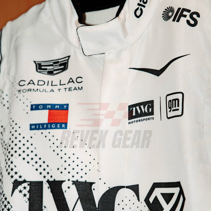 2026 F1 Racing Costume Worn By Valtteri Bottas and Sergio Perez Front Close up View - Revex Gear