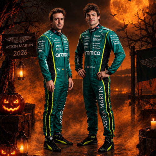 F1 Halloween Racing Costumes Fernando Alonso & Lance Stroll 2026 - Revex Gear