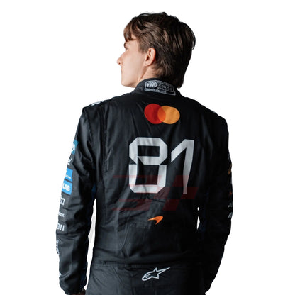 Rear View of 2026 Oscar Piastri Wearing Monza GP F1 Racing Suit