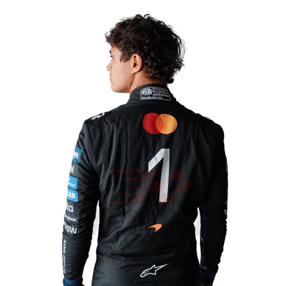 Rear View of 2026 Lando Norris Monza GP F1 Racing Suit