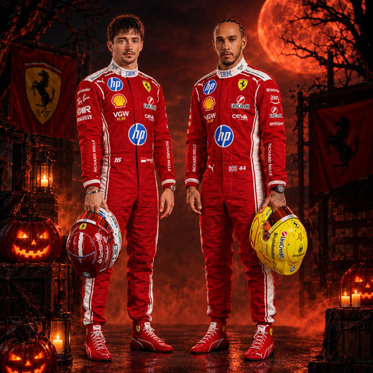 F1 Halloween Racing Costumes Charles Leclerc & Lewis Hamilton 2026 - Revex Gear
