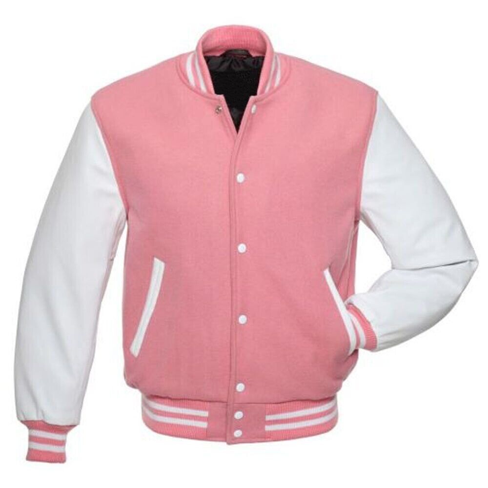 Mens Varsity Baseball, Letterman Jacket Leather Sleeves Vintage Varsity Coat-05