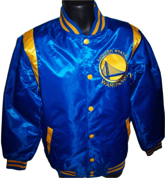 GOLDEN STATE WARRIORS REVERSIBLE Satin Jacket-vx