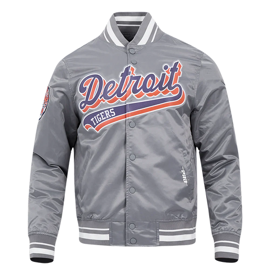 MLB DETROIT TIGERS SCRIPT TAIL MEN'S SATIN JACKET