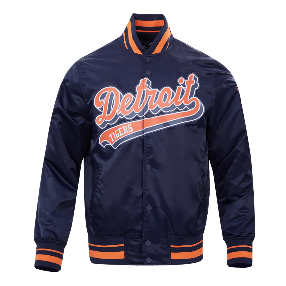 MLB DETROIT TIGERS SCRIPT TAIL MEN'S SATIN JACKET-02