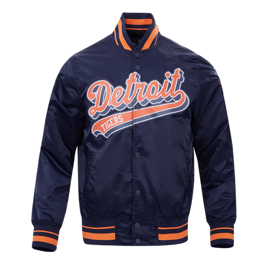 MLB DETROIT TIGERS SCRIPT TAIL MEN'S SATIN JACKET-02
