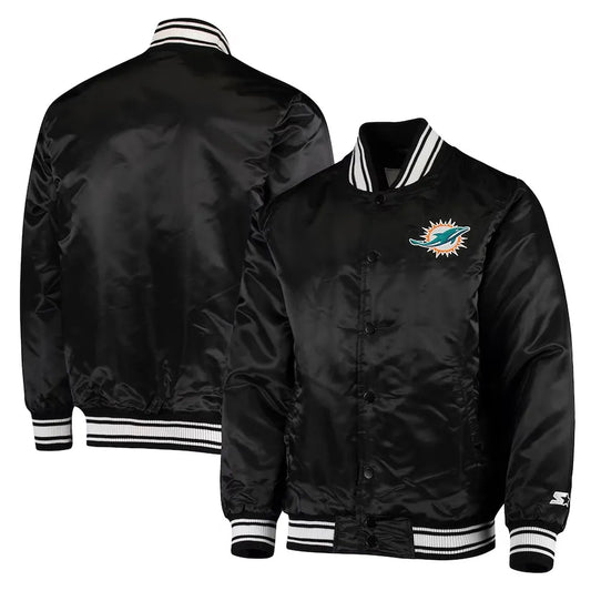 Miami Dolphins Locker Room Satin Jacket
