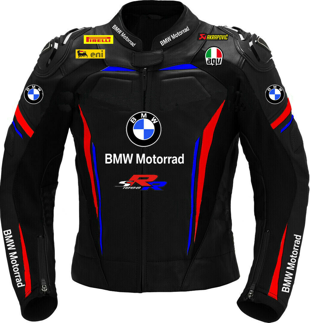 DAJ 0217 BMW Motorrad Herren Sport Motorrad Lederjacke