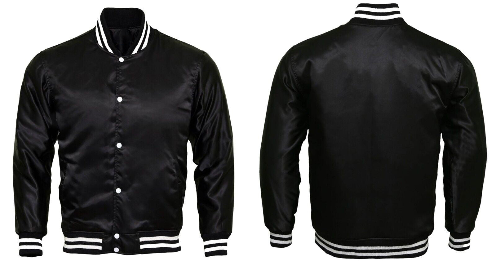 Baseball College Letterman Varsity Jacket Satin Bomber Super Quality Sports Wear-01