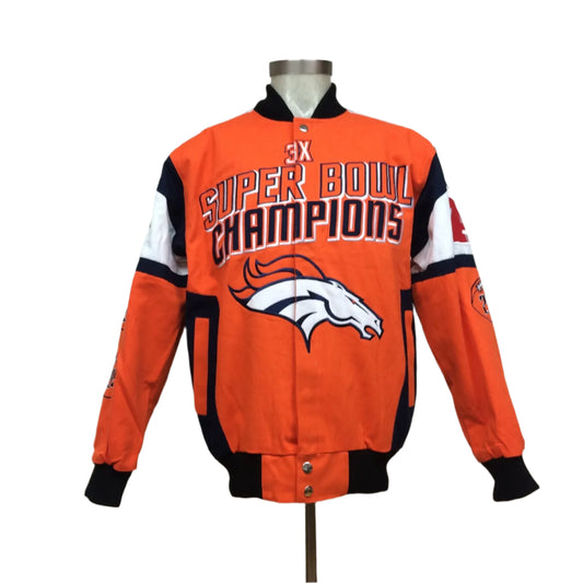 Denver Broncos 3-Time Super Bowl Champions softshell sublimation  Jacket