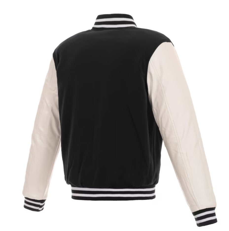 Men's Black/White Baltimore Ravens Jacket